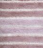 Mauve Polyester Striped 60x40 cm Bath Mat