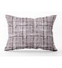 Mauve Geometric 120 TC Cotton Single Bedsheet with 1 Pillow Cover