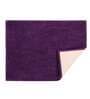Purple Solid Cotton AntiSkid Bathmat & Contour Mat