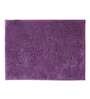 Purple Solid Cotton AntiSkid Bathmat