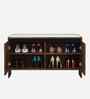 Mavis 2-Door Shoe Rack With Seating In Brown Maple Finish