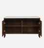Mavis 2-Door Shoe Rack With Seating In Brown Maple Finish