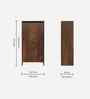 Mavis 2 Door Tall Shoe Cabinet In Brown Maple Finish