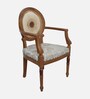 Mavric Teak Wood Arm Chair In Teak Finish