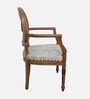 Mavric Teak Wood Arm Chair In Teak Finish