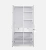 Max 2 Door Wardrobe in Frosty White Finish