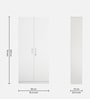 Max 2 Door Wardrobe in Frosty White Finish
