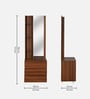 Max Dressing Unit in Classic Walnut Finish