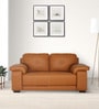 Muebles Casa Max Leatherette 2 Seater Sofa in Tan Colour