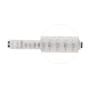 Yogasana White Glass Flush Mount Wall Light
