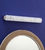 Yogasana White Glass Flush Mount Wall Light