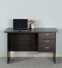 Maximus Workstation In New Wenge Finish With Pedestals