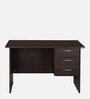 Maximus Workstation In New Wenge Finish With Pedestals