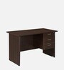 Maximus Workstation In New Wenge Finish With Pedestals