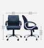 Maxson Leatherette MB Executive Chair In Blue Colour