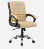 Maxson Leatherette MB Executive Chair In Cream Colour
