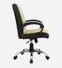 Maxson Leatherette MB Executive Chair In Cream Colour