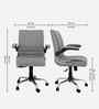 Maxson Leatherette MB Executive Chair In Grey Colour