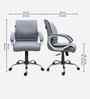 Maxson Leatherette MB Executive Chair In Light Grey Colour