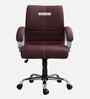 Maxson Leatherette MB Executive Chair In Maroon Colour
