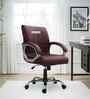 Maxson Leatherette MB Executive Chair In Maroon Colour