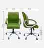 Maxson Leatherette MB Executive Chair In Parrot Green Colour