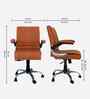 Maxson Leatherette MB Executive Chair In Tan Colour