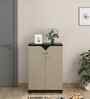 Maxwell 2 Door Shoe Cabinet In Natural Wenge & Melamine Finish