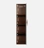 Maya 1 Door Wardrobe in Teak & White Finish