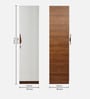 Maya 1 Door Wardrobe in Teak & White Finish