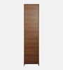 Maya 1 Door Wardrobe in Teak & White Finish