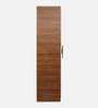 Maya 1 Door Wardrobe in Teak & White Finish