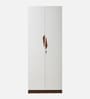 Maya 2 Door Wardrobe In Teak & White Finish