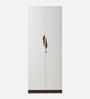 Maya 2 Door Wardrobe In Teak & White Finish