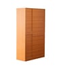 Maya 3 Door Wardrobe In Teak & White Finish Maya 3 Door Wardrobe In Teak & White Finish