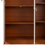 Maya 3 Door Wardrobe In Teak & White Finish Maya 3 Door Wardrobe In Teak & White Finish