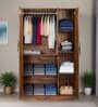 Maya 3 Door Wardrobe In Vintage Sheesham Finish