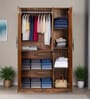Maya 3 Door Wardrobe In Vintage Sheesham Finish