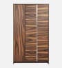 Maya 3 Door Wardrobe In Vintage Sheesham Finish With Mirror