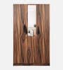 Maya 3 Door Wardrobe In Vintage Sheesham Finish With Mirror
