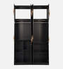 Maya 4 Door Wardrobe In Wenge Finish With Mirror & Loft