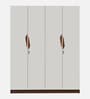 Maya 4 Door Wardrobe In Teak & White Finish