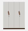 Maya 4 Door Wardrobe In Teak & White Finish