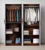 Maya 4 Door Wardrobe In Teak & White Finish