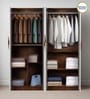 Maya 4 Door Wardrobe In Teak & White Finish