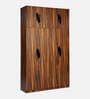Maya 4 Door Wardrobe In Vintage Sheesham Finish With Loft