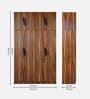 Maya 4 Door Wardrobe In Vintage Sheesham Finish With Loft