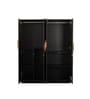 Maya 4 Door Wardrobe In Wenge Finish