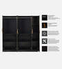 Maya 5 Door Wardrobe in Wenge Finish