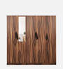 Maya 5 Door Wardrobe In Vintage Sheesham Finish With Mirror